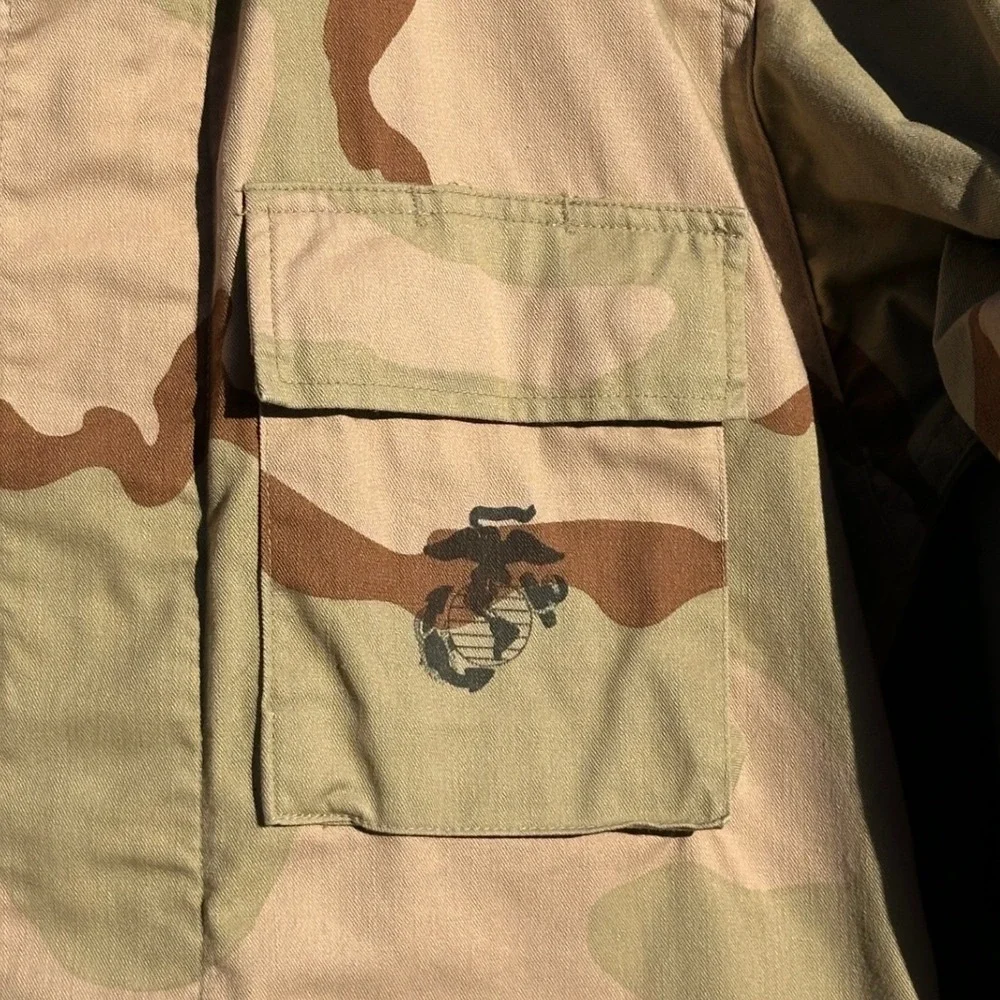 Vintage USMC Desert Camo Jacket 90s Marine Corps‎ Combat American Apparel